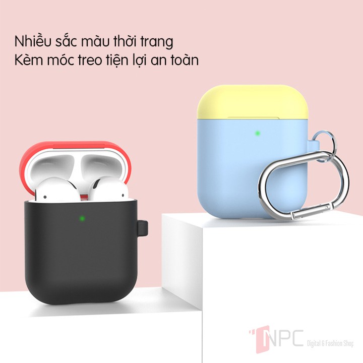 Ốp AirPods Silicone Colorful Candy Bảo Vệ Chống Va Đập Trầy Sước Dành Cho Tai Nghe Apple AirPods 1 | 2