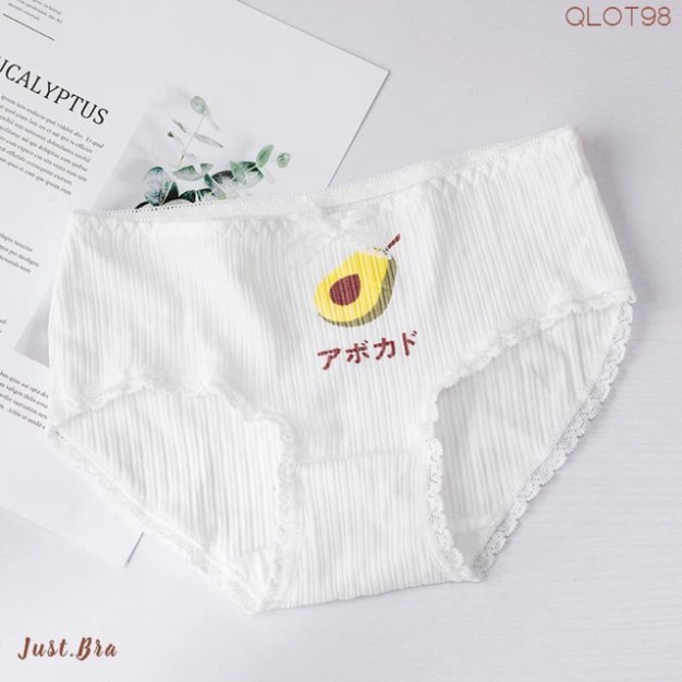 Quần Lót Nữ❤️FREESHIP❤️ Quần Lót Cotton Quả Bơ Siêu CuTe Chất Liệu Cao Cấp Kháng Khuẩn ( Chọn Màu )