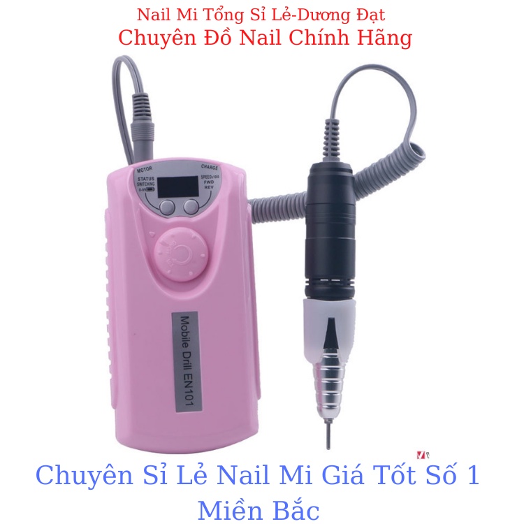 [HÀNG CHÍNH HÃNG] máy mài móng tích điện en 101,mài siêu êm-Nail Mi Tổng Sỉ Lẻ