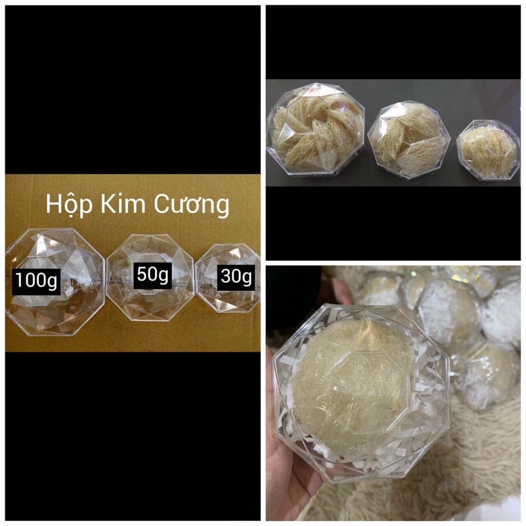 HỘP KIM CƯƠNG ĐỰNG YẾN 30G/50G/100G
