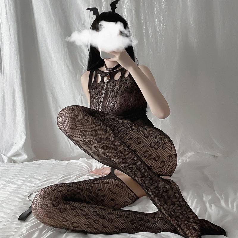 Bộ Đồ Lót Liền Thân Họa Tiết Da Báo Gợi Cảm Cho Nữ