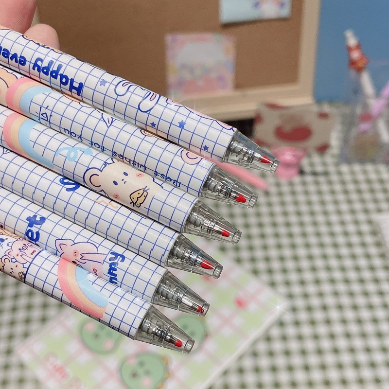 Bút gel ngòi 0.5mm họa tiết hoạt hình dễ thương