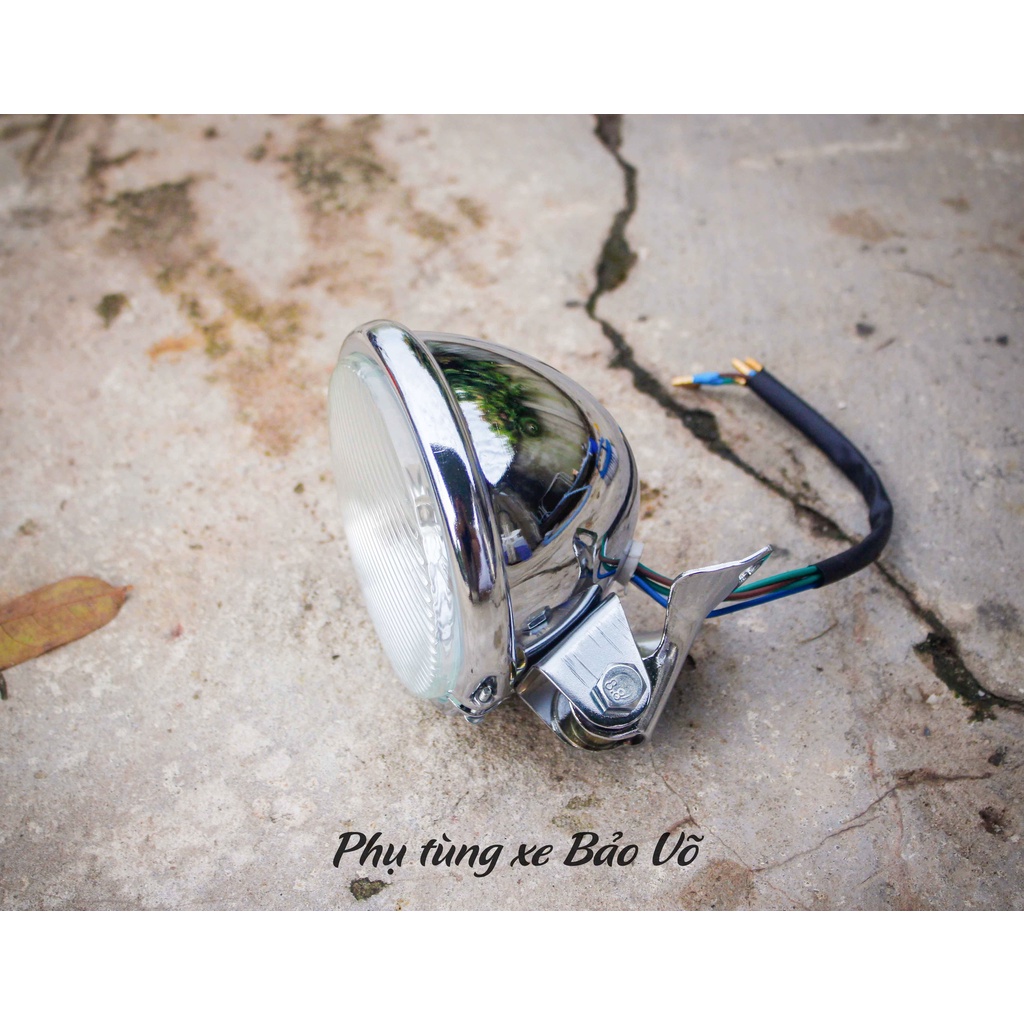 Đèn pha tracker, cafe racer, classic kim loại 4,5inch