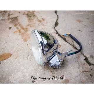 đèn pha tracker, cafe racer, classic kim loại 4,5inch