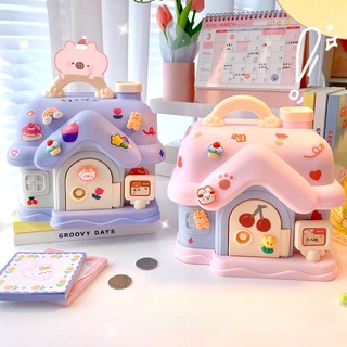 Hộp Đựng Tiền Tiết Kiệm Hình Ngôi Nhà Nhỏ Dễ Thương Cho Bé