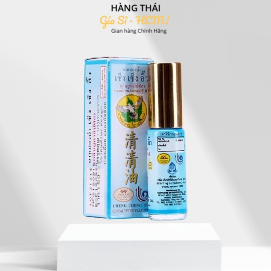 Dầu lăn khuynh diệp Cheng Cheng Oil Eucalyptus Flavour Roll On Thailand