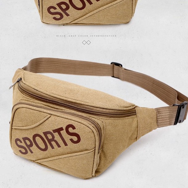Túi đeo nam🎁FREESHIP🎁giảm 30k nhập [TUIVINAM]  túi đeo hông sport vàng | BigBuy360 - bigbuy360.vn