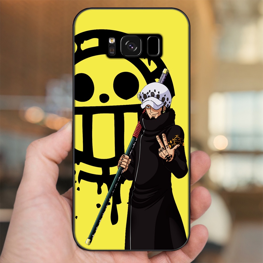 Ốp lưng Samsung S8, S8 Plus viền đen in hình Law One Piece