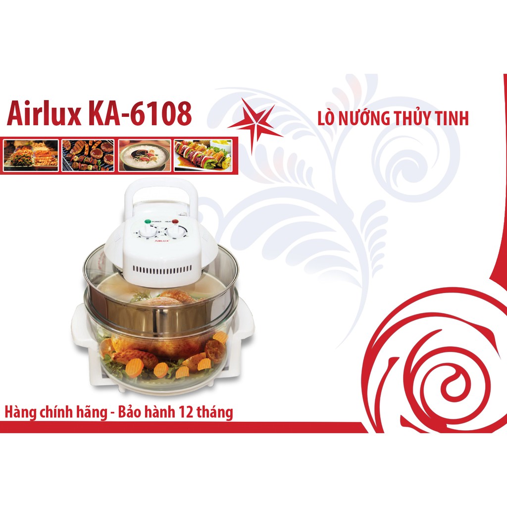 [Mã ELHADEV giảm 4% đơn 300K] Lò nướng Điện Airlux KA-6108