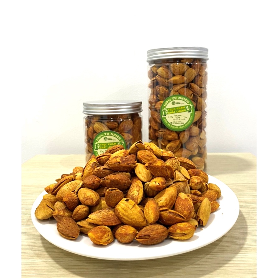 Hạnh Nhân Rang Bơ Vỏ Mỏng Hạt Hạnh Nhân Mỹ Chuẩn Vị Giòn Béo - Hộp 450g