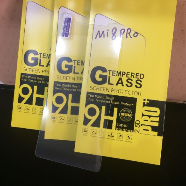 Bộ 3 kính cường lực cao cấp cho Xiaomi Mi8 Pro