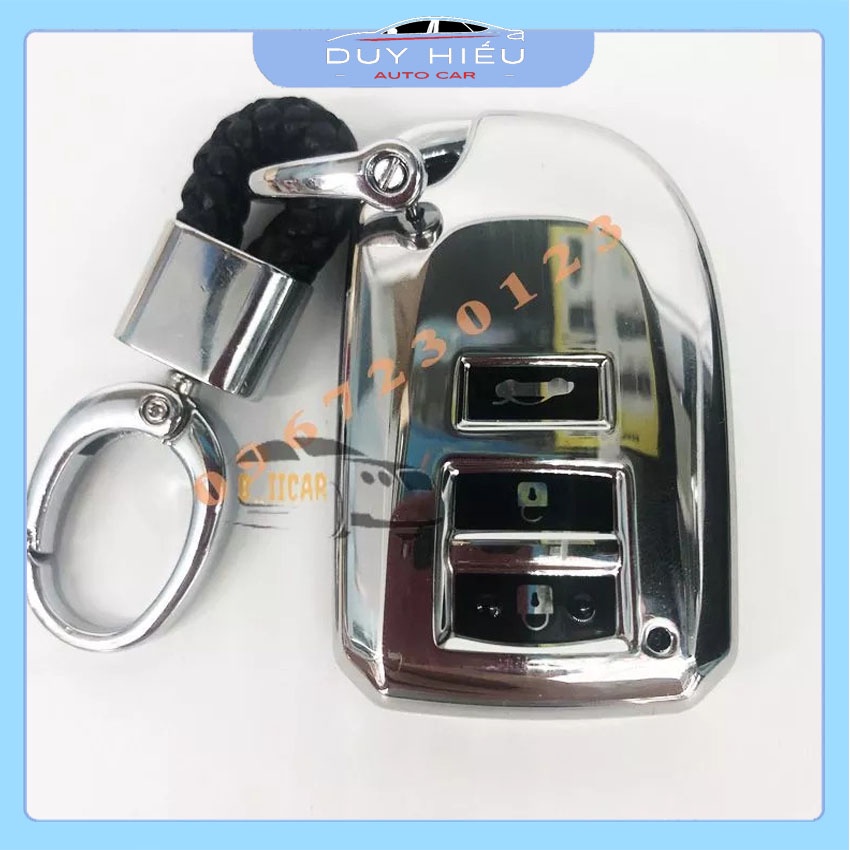 Ốp Chìa Khóa Ô Tô Mạ Crom Toyota Vios - Yaris 2019-2021