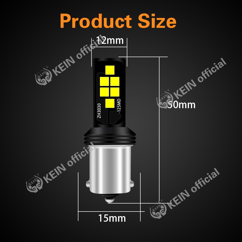 Đèn led phanh S25 1156 Ba15S P21W 1157 Bay15D P21/ 5w 7440 3030 12smd cho xe hơi