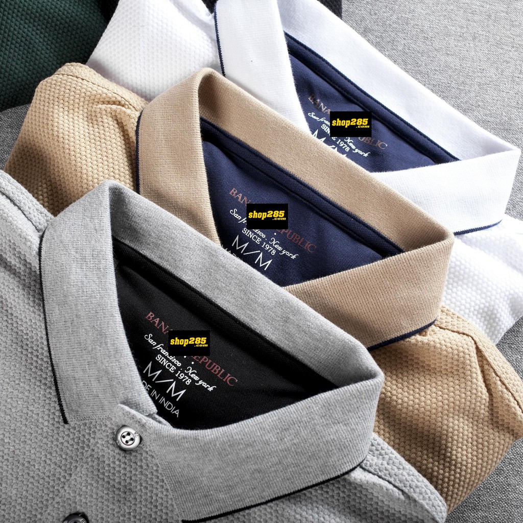 POBR💖Áo thun có cổ VOI RỪNG dòng Pique viền cổ + tay💖1 chiếc áo thun có cổ SlimFit siêu đẹp siêu chất nhất shopee ✔️ | BigBuy360 - bigbuy360.vn