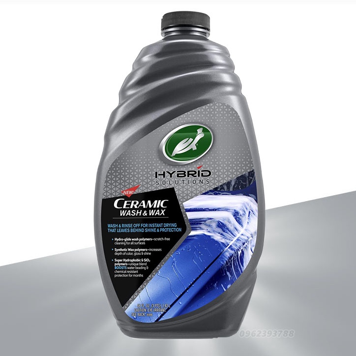 Xà phòng rửa xe ô tô kết hợp làm bóng bảo vệ sơn Ceramic Wash & Wax - Turtle Wax 1.42 lít