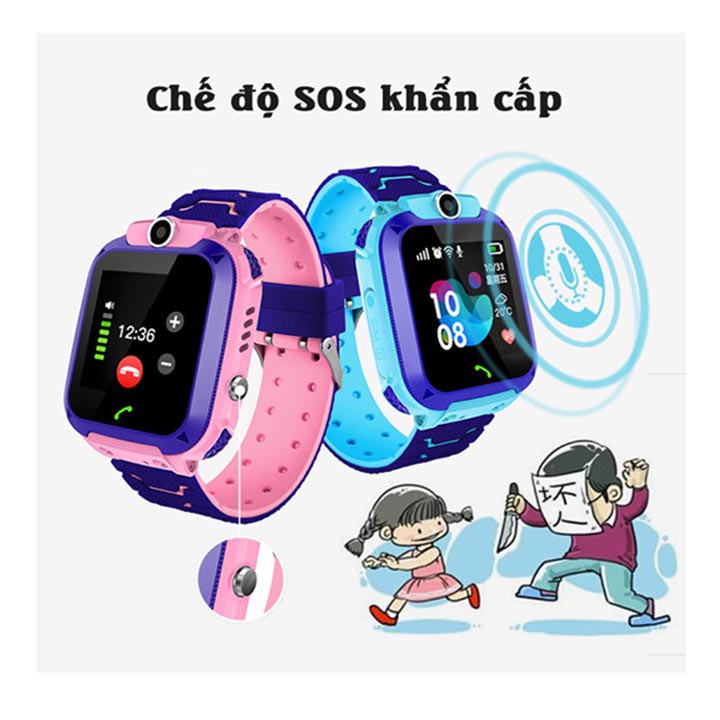 ĐỒNG HỒ ĐỊNH VỊ Q12 nghe gọi chống nước IP67 cho trẻ em
