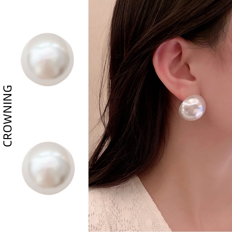 Khuyên Tai Ngọc Trai Lớn Sang Trọng Thời Trang Cao Cấp Cho Nữ F886