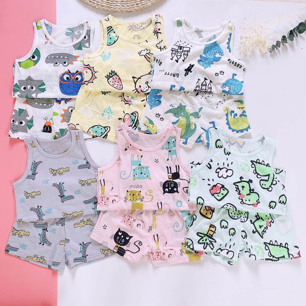 Xả Hàng !!! Ba Lỗ Thông Hơi Chất Cotton  Điều Hòa Hàng Quảng Châu Cho Bé ( Size 10-22kg) (1476 ) Shop Phúc Yến