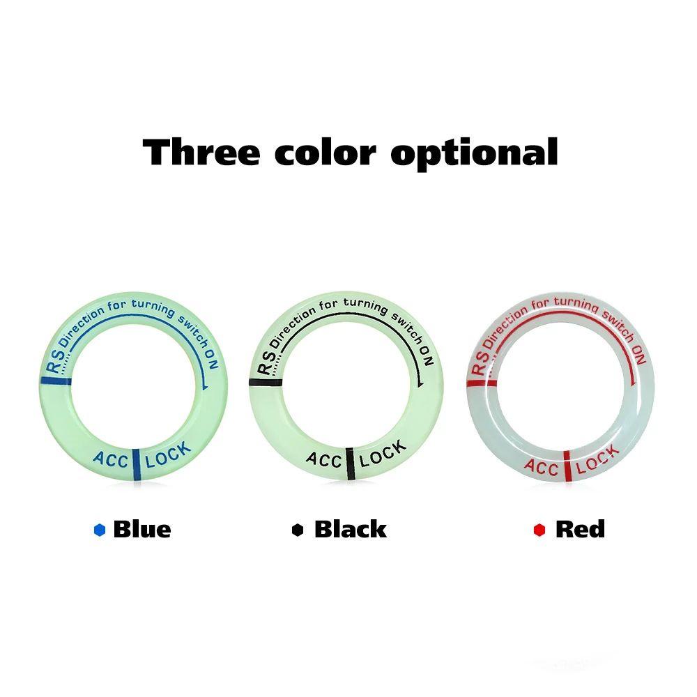 Vòng Nhẫn Dạ Quang Dán Trang Trí Khởi Động Xe Hơi / Mô Tô Họa Tiết PATRICIA