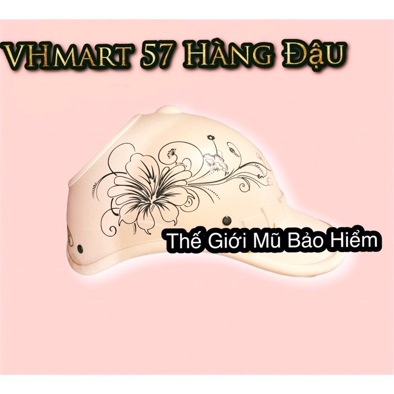 Mũ bảo hiểm lưỡi trai khoét lỗ dành cho phụ nữ búi tóc, buộc tóc cao