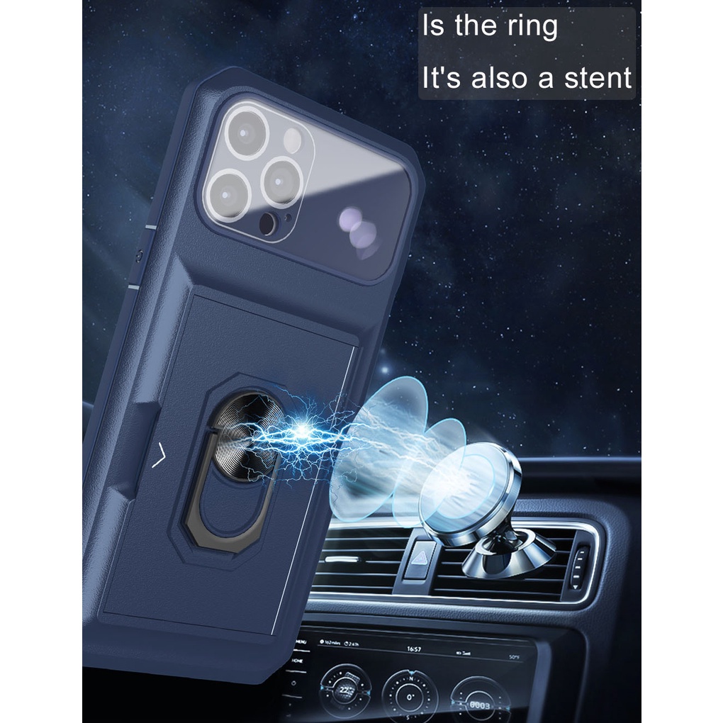 Ốp Điện Thoại Dạng Giáp Chống Sốc Đa Năng 3 Trong 1 Cho iPhone 11 12 13 pro promax x xs xr xsmax 7 8 plus