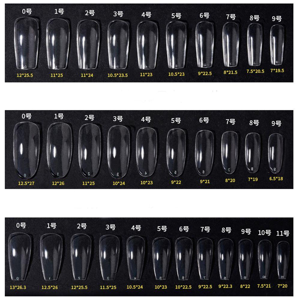 Hộp 96 Móng Tay Giả Hình Giọt Nước Ngắn Chữ T Liền Mạch