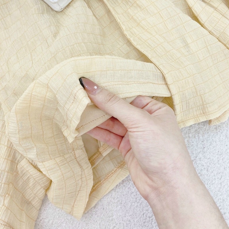 SET 3 MÓN: KHOÁC FORM DÀI +ÁO CROP RÚT DÂY NGỰC + CHÂN VÁY✨