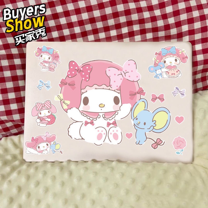 Miếng Dán Trang Trí Vali laptop ipad Mũ Bảo Hiểm Chống Thấm Nước Họa Tiết Hoạt Hình hello Kitty