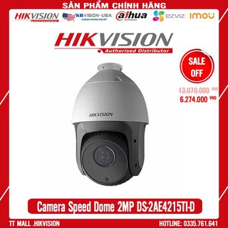 . camera speed dome tvi quay quét 2mphikvision ds-2ae4215ti-d hàng chính hãng bảo hành 2 năm .