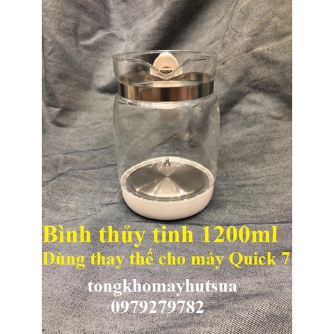 BÌNH THỦY TINH thay thế Máy đun và hâm nước pha sữa điện tử Fatz Baby QUICK 7  FB3521TK