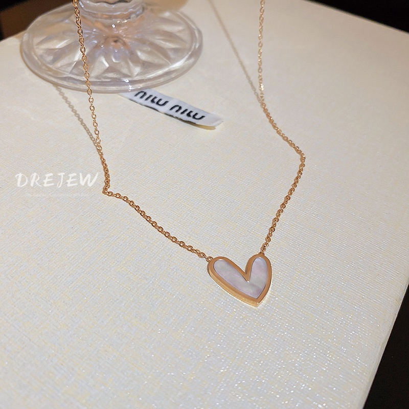 DREJEW Dây Chuyền Bằng Thép Titan Thiết Kế Đơn Giản Sang Trọng Phong Cách Nhật Hàn