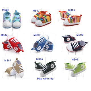 (MS01-MS10) Giày tập đi cho bé trai và bé gái size cho bé dưới 1 tuổi