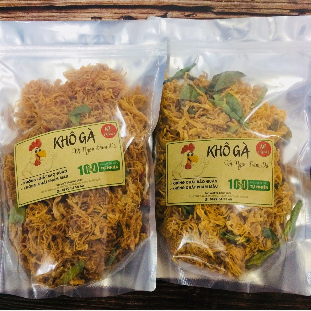KHÔ GÀ LÁ CHANH KHÔNG CAY 1KG