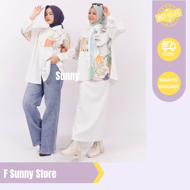 Áo Sơ Mi Tay Dài OVERSIZE In Hoa Mẫu Đơn Thời Trang Công Sở Cho Nữ