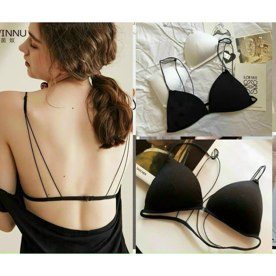 Áo Ngực Nữ ❤️FREESHIP❤️ Áo Bra Thun Đẹp nâng ngực phối viền chun kèm dây nhỏ điệu đà C018