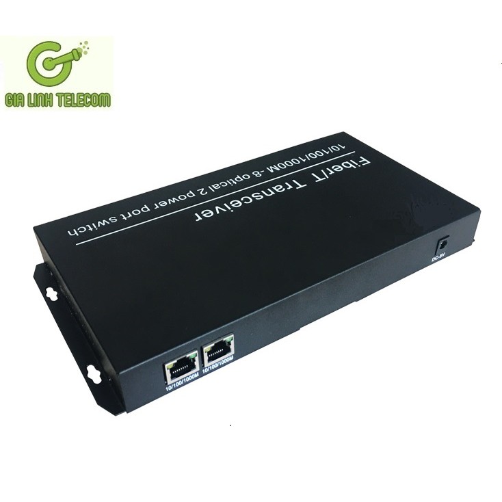 Bộ chuyển đổi quang điện 8 quang 2 LAN Converter quang 1Gbps