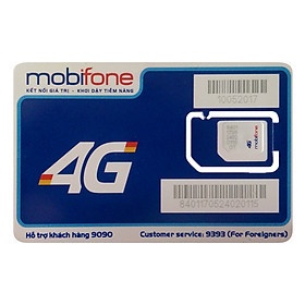 SIM MOBIFONE ĐẦU SỐ 09XX C90N - C120N 120GB/THÁNG 1000 phút gọi, 4GB/ ngày - Tặng tháng đầu