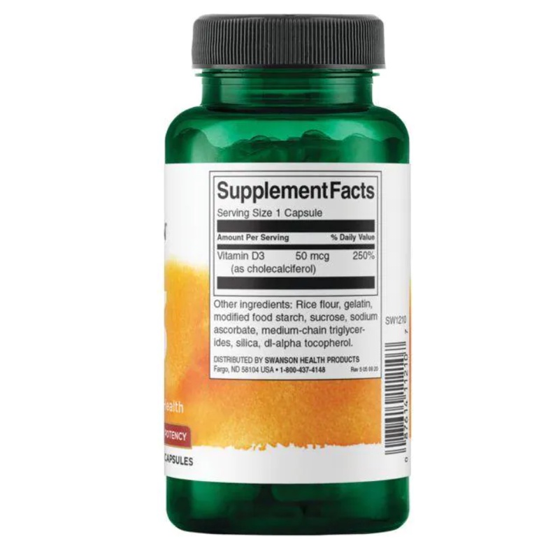 Vitamin D3 | Tăng sức đề kháng - Swanson Vitamin D3    - Muscle Fitness