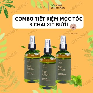 [NHANH DÀI TÓC] COMBO TIẾT KIỆM 3 Chai Tinh Dầu Bưởi Xịt Bười Vi Jully Giảm Rụng Kích Mọc Tóc