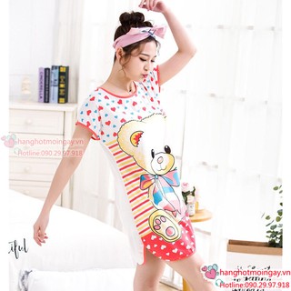 Đầm ngủ gấu siêu dễ thương  DN52