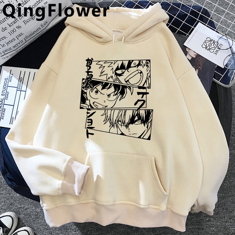 Áo hoodie in hình anime My Hero Academia dễ thương cho nam