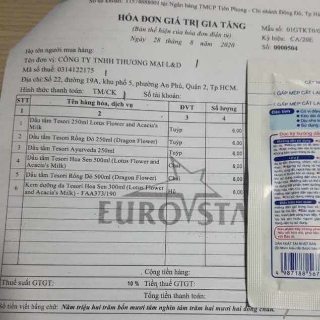 Sữa Dưỡng Thể Tesori D`oriente Lotus Flower And Acacia'S Milk - Hoa Sen Và Ai Cập Cổ Đại 300g | BigBuy360 - bigbuy360.vn