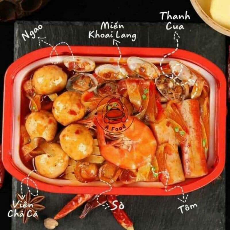 (giá dùng thử)1 hộp lẩu tự sôi hải sản siêu ngon loại 310G