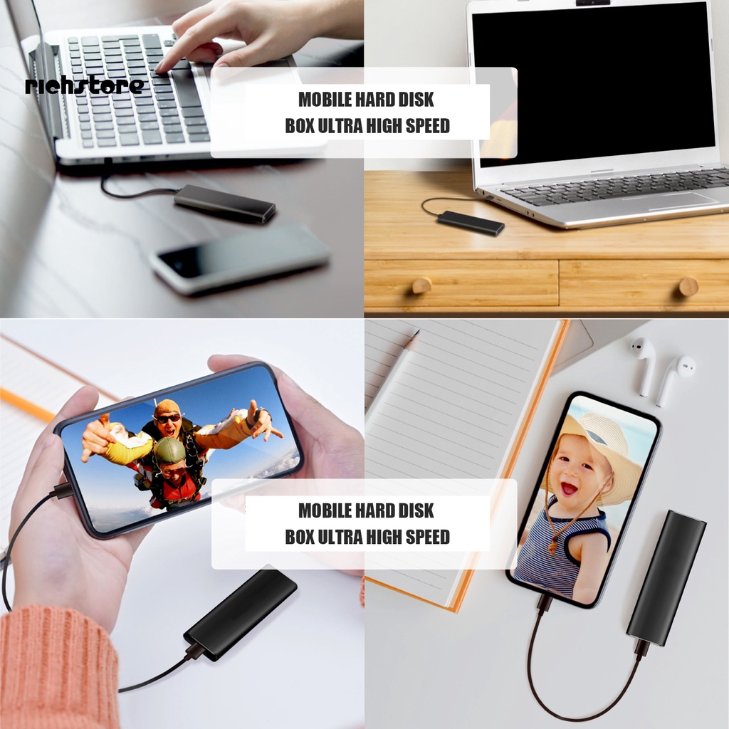 Hộp Ổ Cứng SSD M2 M.2 Sang USB 3.1 Tốc Độ Cao Cho Máy Tính / TV Điện Thoại | BigBuy360 - bigbuy360.vn