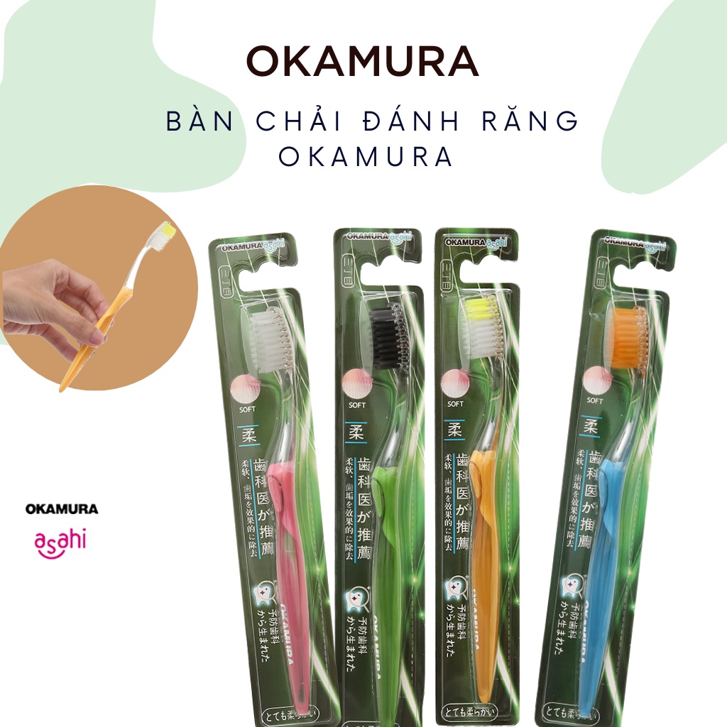 Bàn chải đánh răng người lớn siêu sạch Okamura các loại