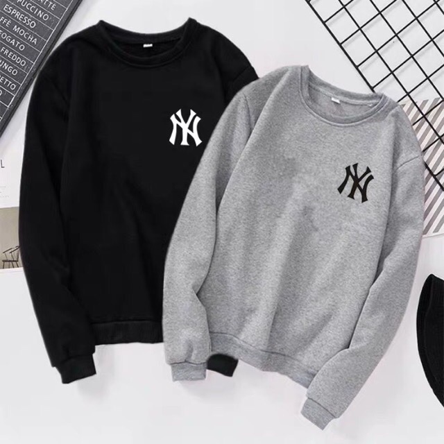 Áo sweater nam nữ N.Y có bigsize vải nỉ bông dày mịn cấp