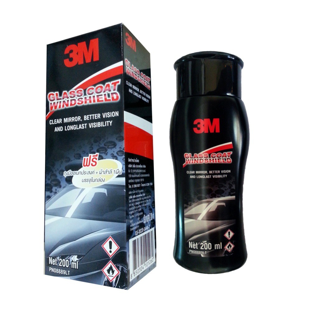 Dung dịch chống bám nước trên kính xe 3M 08889 LT (200ml)