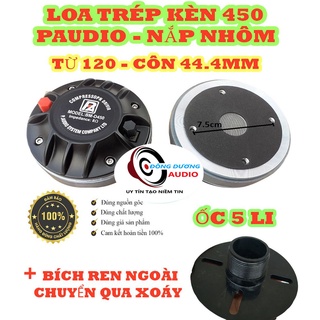 Củ trép kèn 450 paudio nắp nhôm vít ốc 5 li - loa treble 450 - giá 02 chiếc- loa tép sân khấu