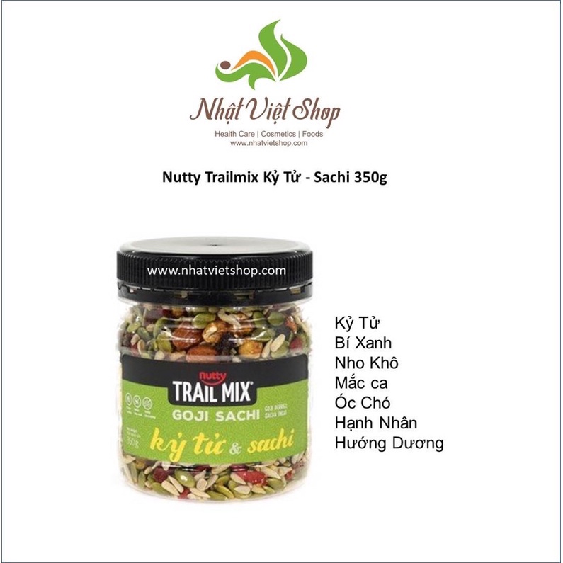 Hạt Mix Hỗn Hợp Nutty Trailmix Kỷ Tử - Sachi 350g