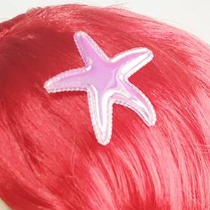 Tóc Giả Hóa Trang Công Chúa Tiên Cá Disney Màu Đỏ Tự Nhiên